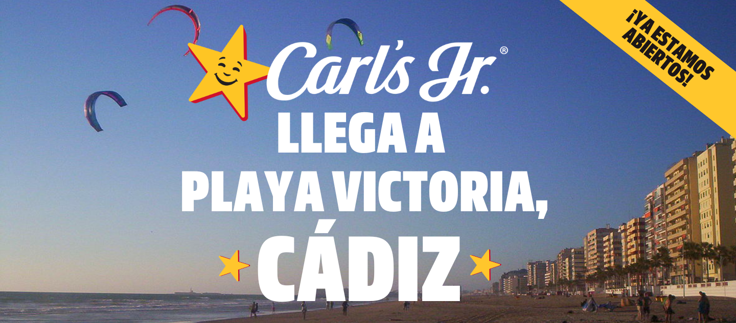 Carls jr. llega a playa victoria en Cádiz
